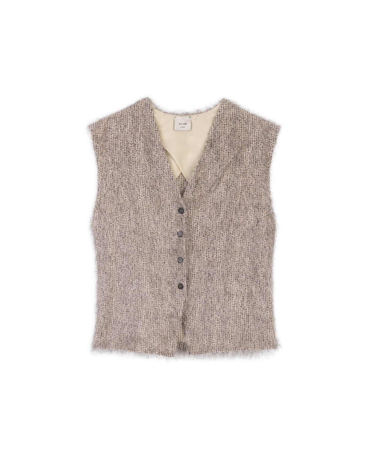 Gilet sans manches à franges
