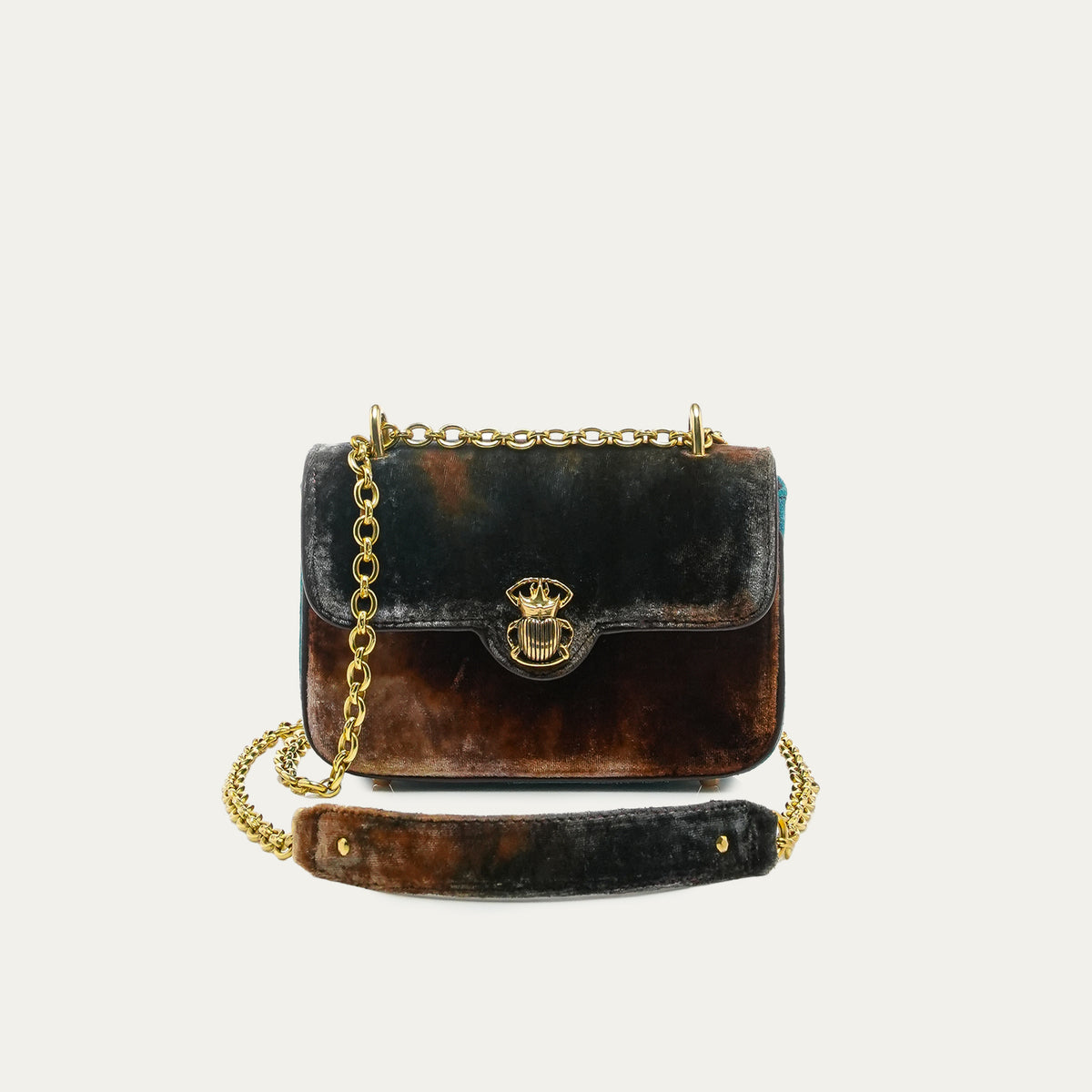 Mini Ava Terracielo Velvet Fabric Bag
