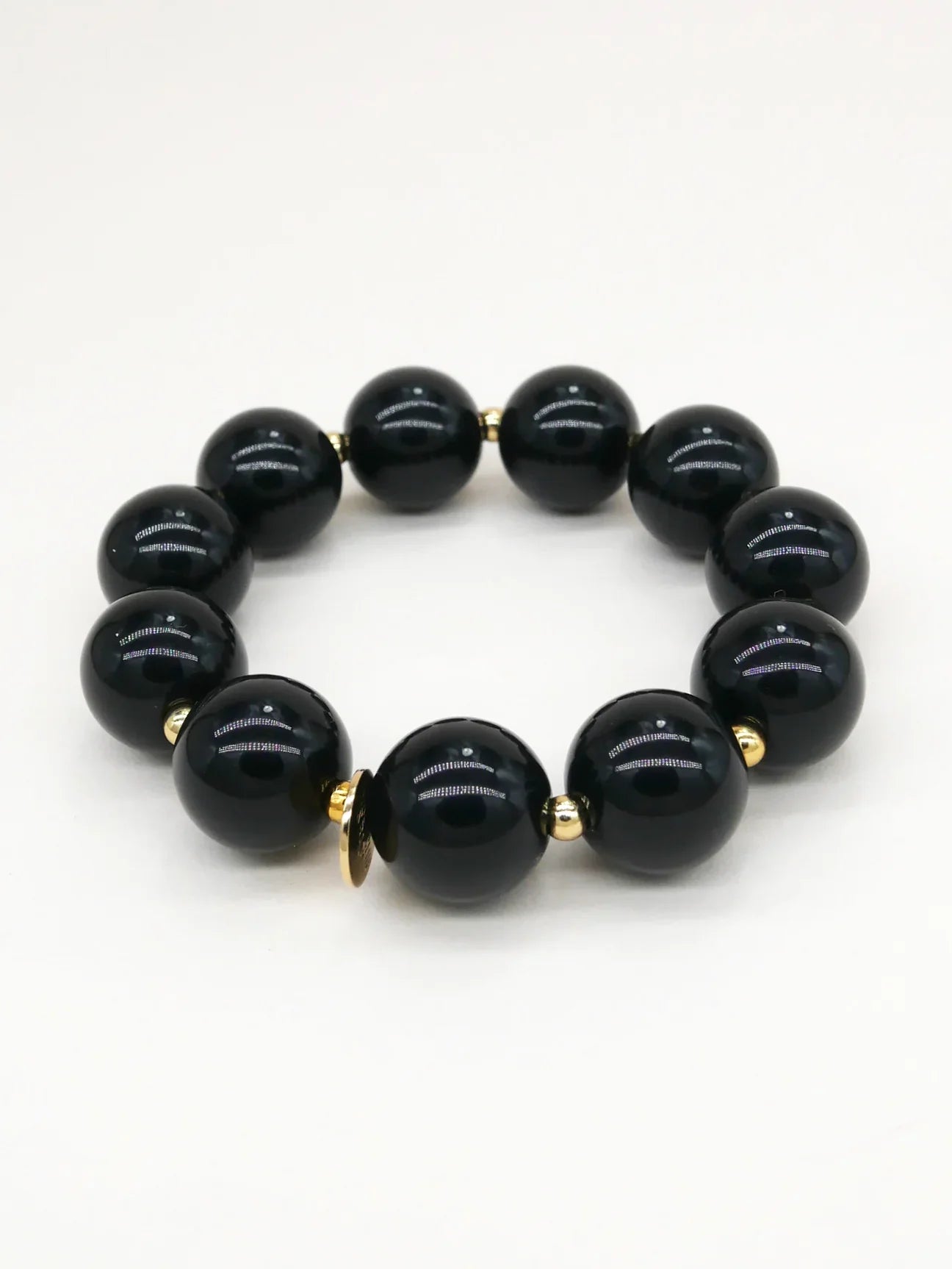 Bichou Black Round Beads