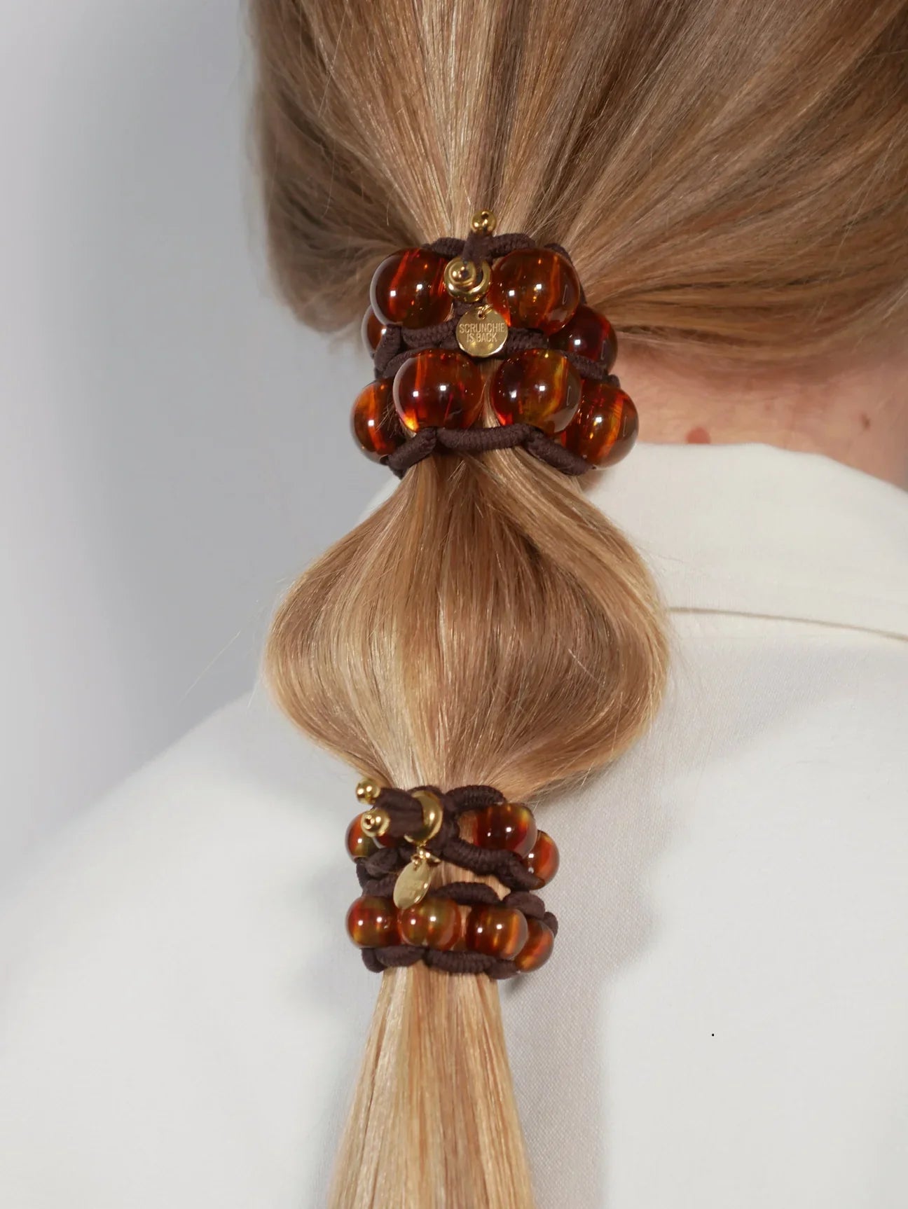 Bichou Perles Marbrées Marrons L
