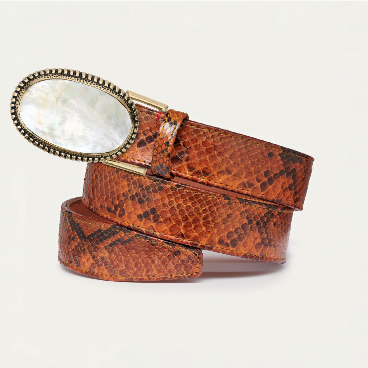 Boucle de ceinture Dallas Nacre