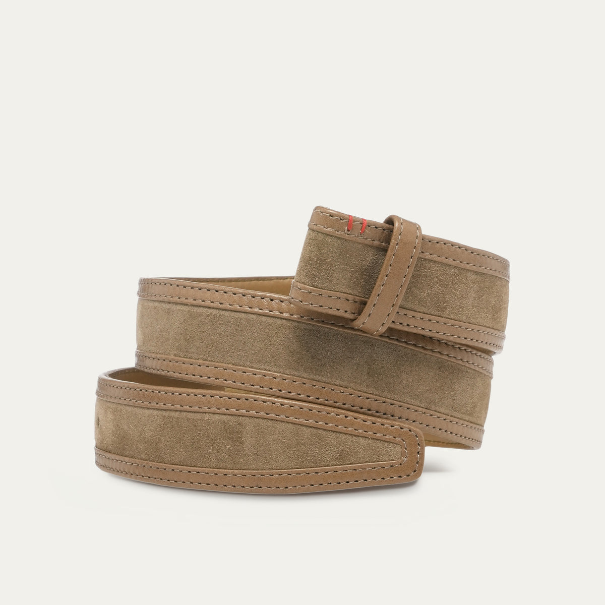 Taupe Suede Calfskin Belt