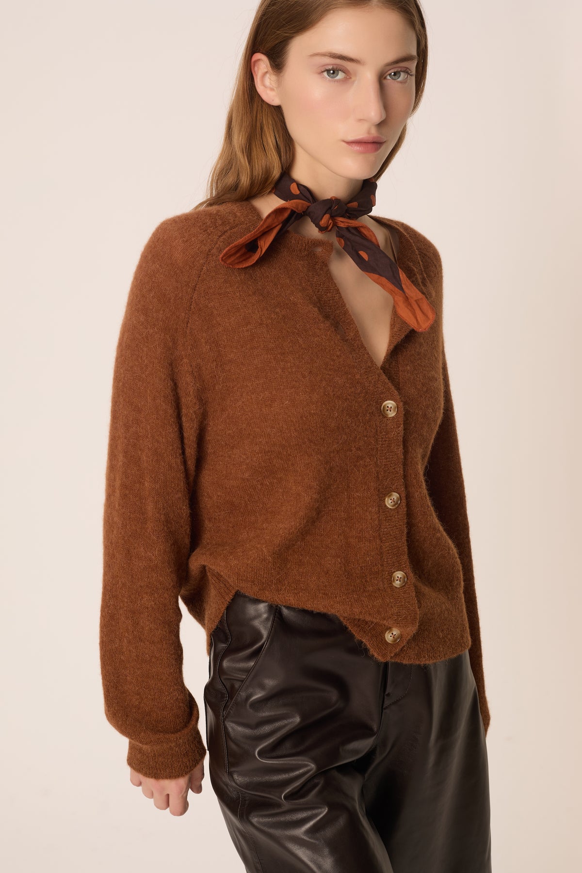 Gilet Delfin Cognac