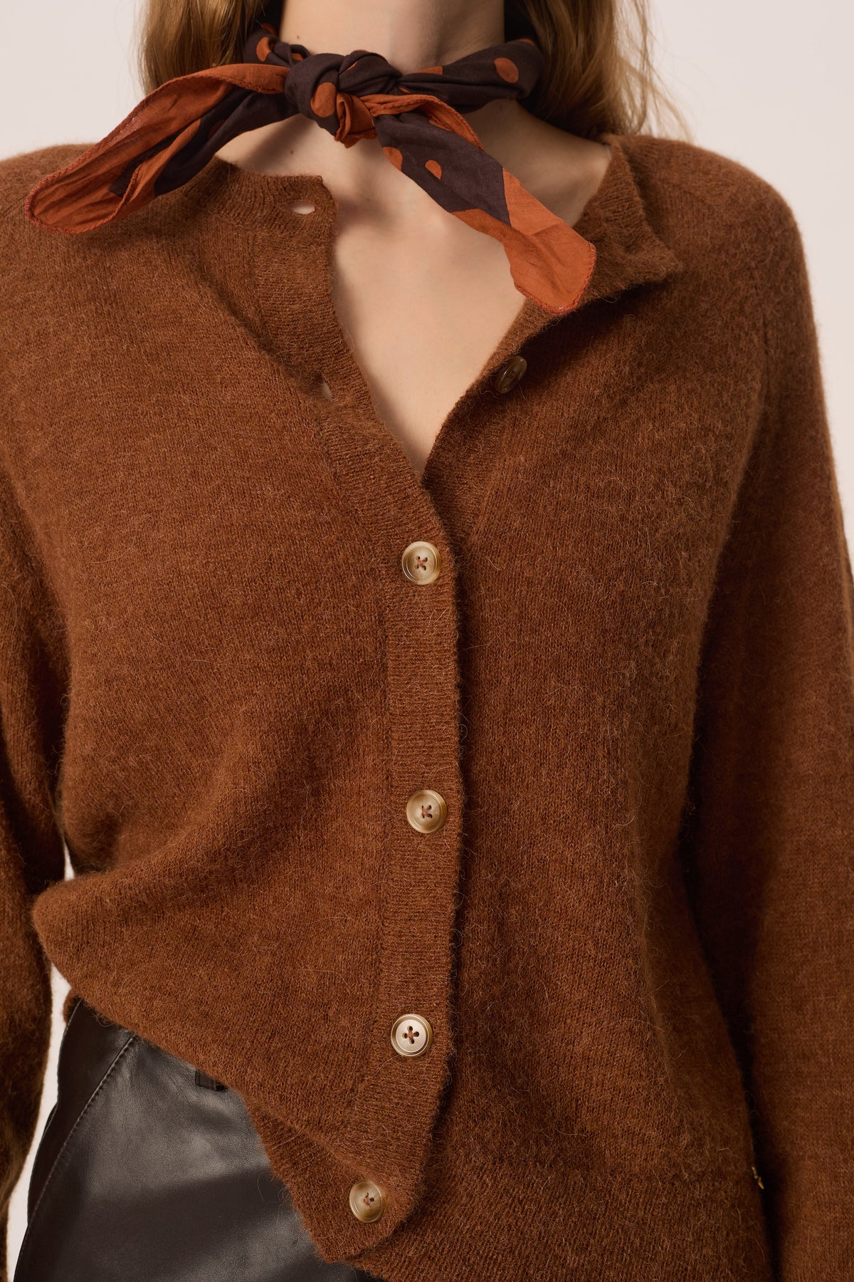 Gilet Delfin Cognac