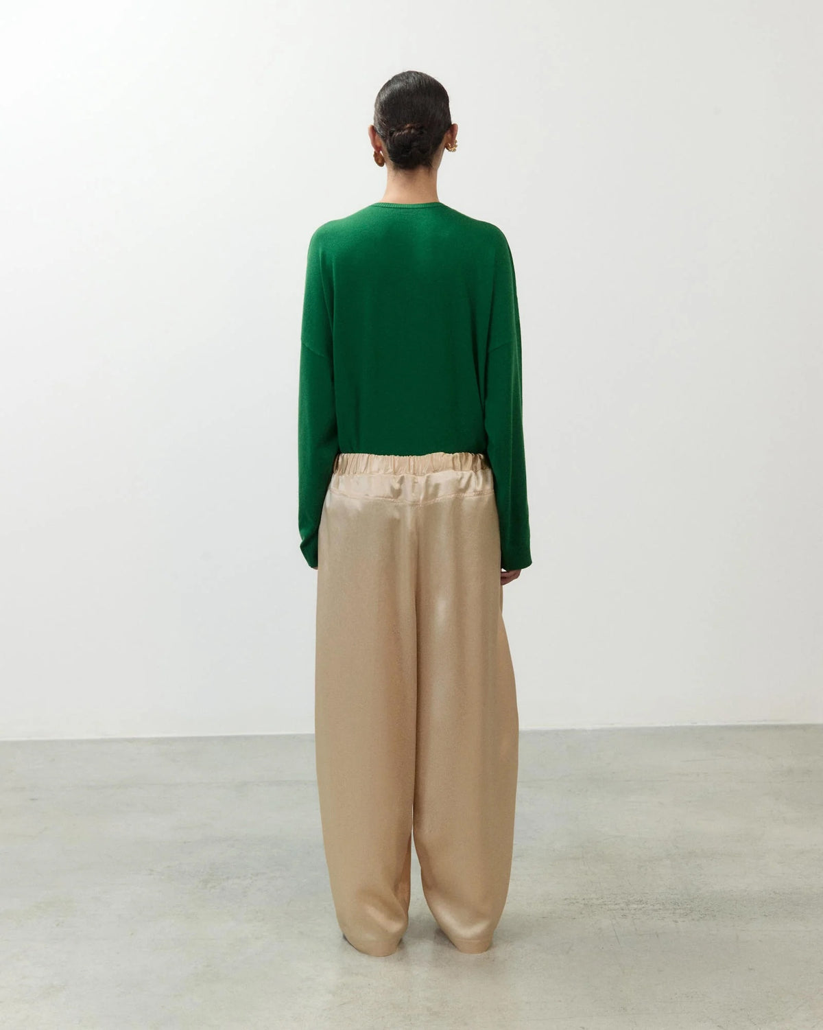 Satin trousers