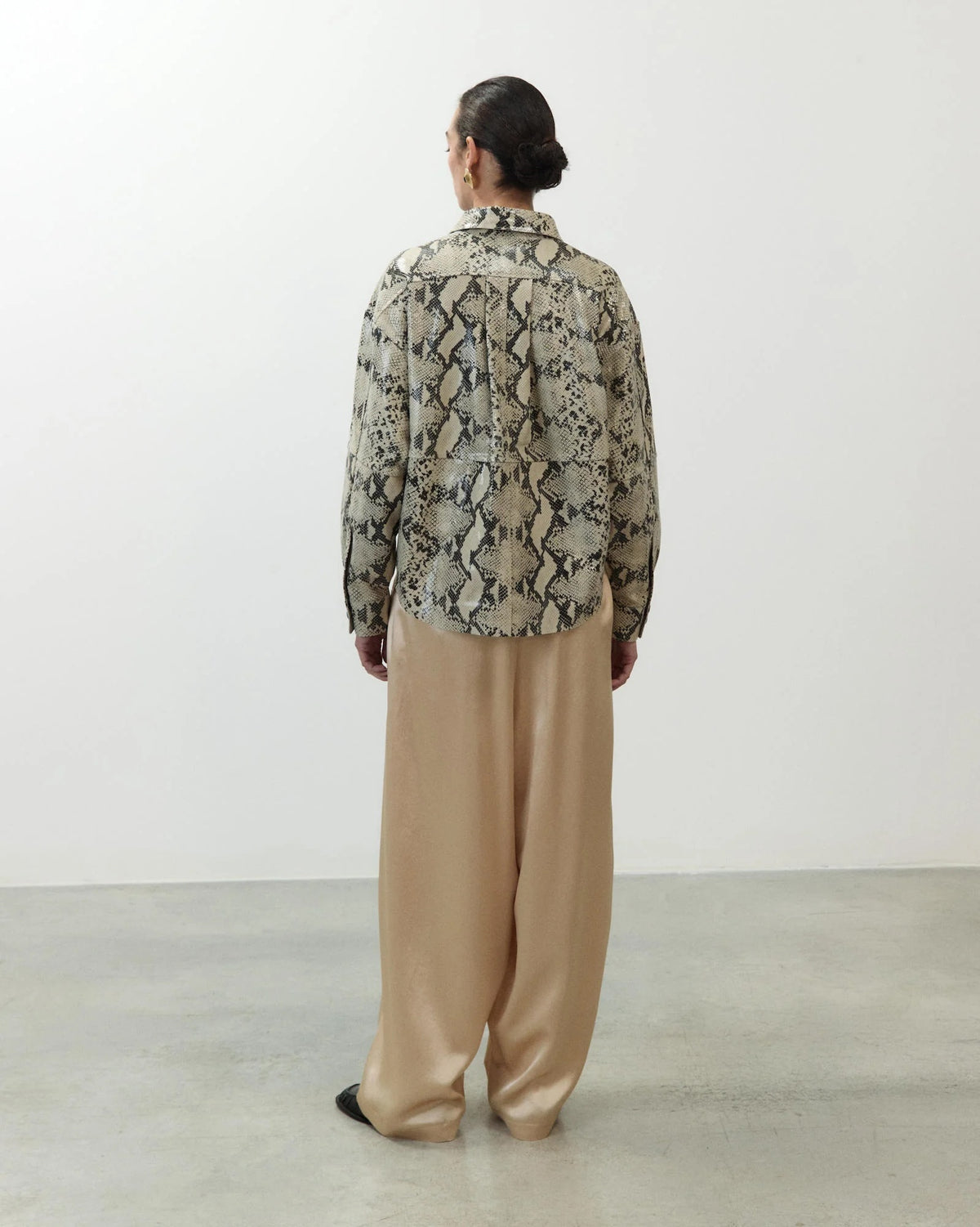 Satin trousers