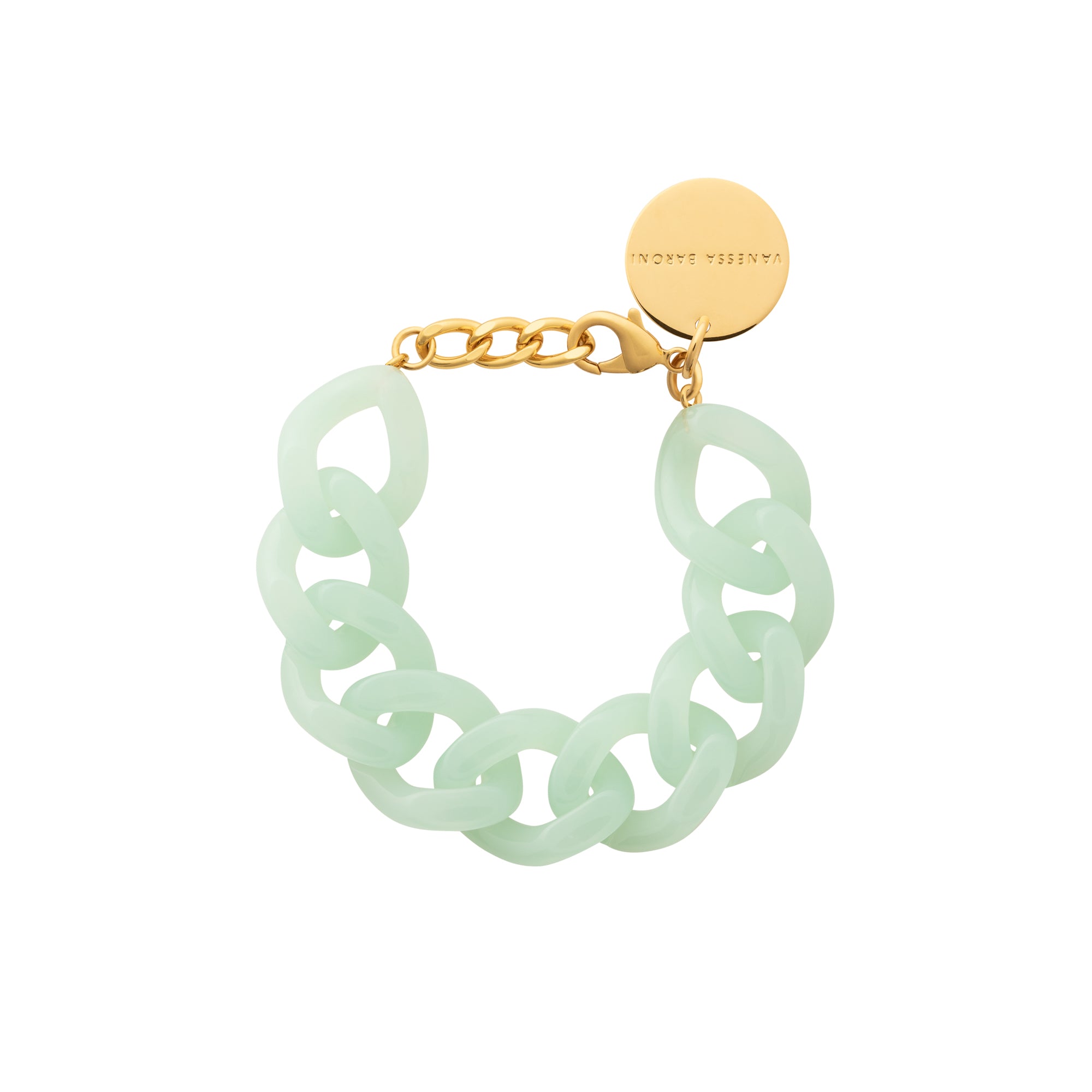 Flat Chain Bracelet Opaline Mint