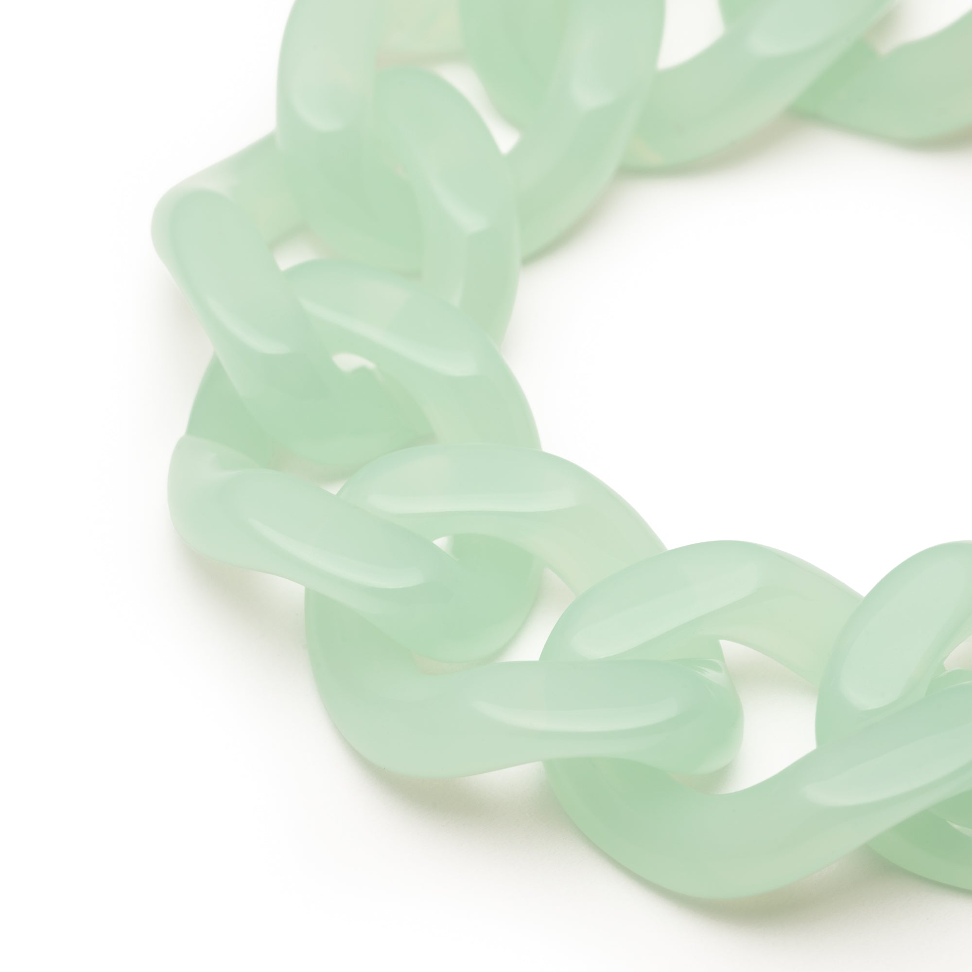 Flat Chain Bracelet Opaline Mint