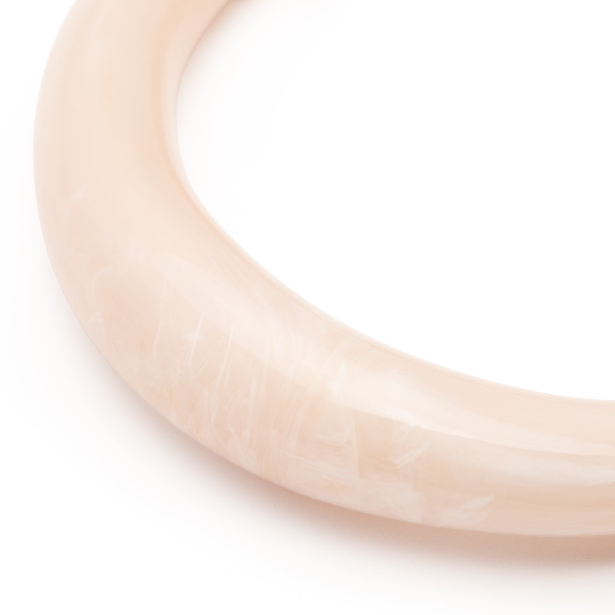 Big Loop Bangle Latte Marble