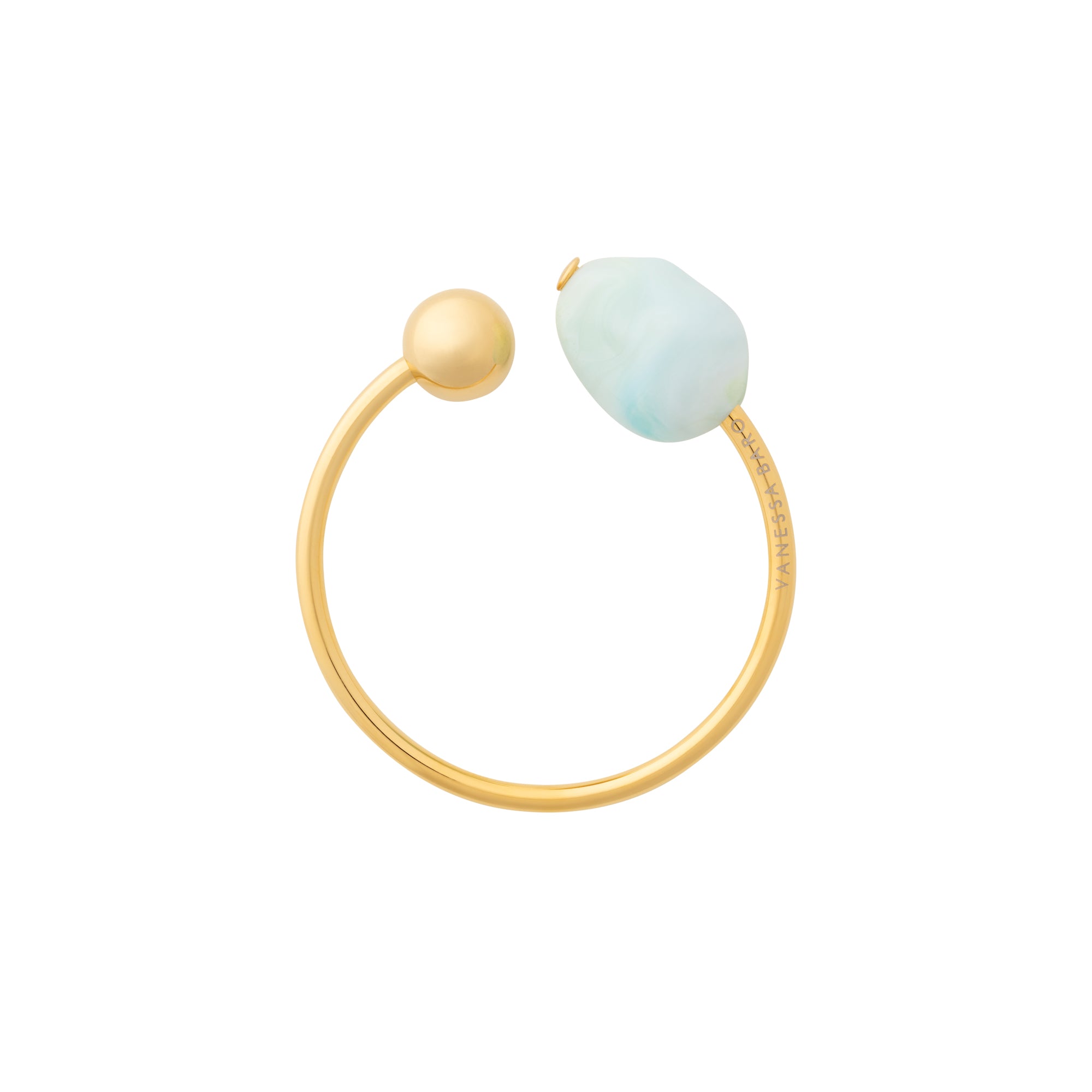 Pearl Bangle Cloud Marble