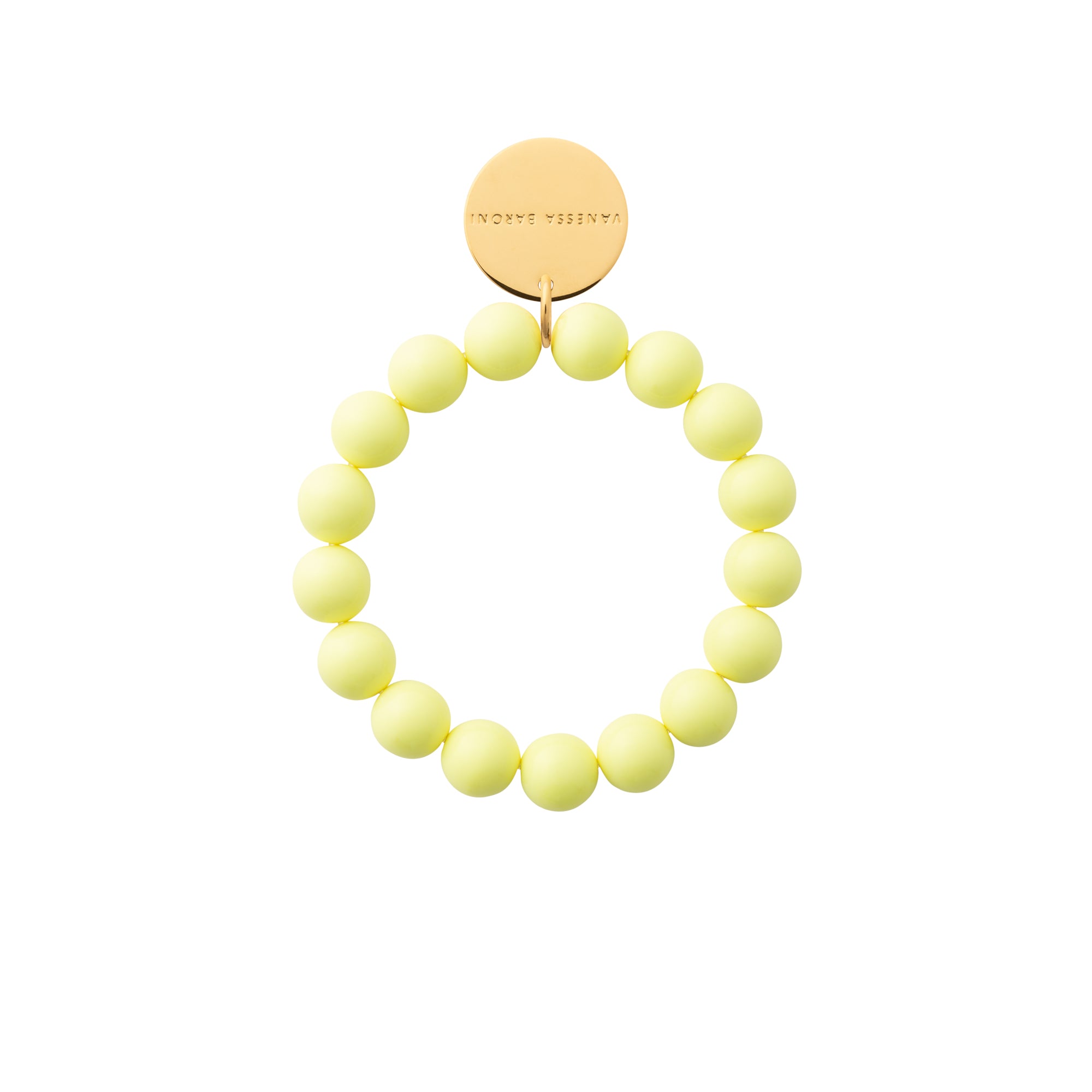 Mini Beads Flex Bracelet Butter Yellow