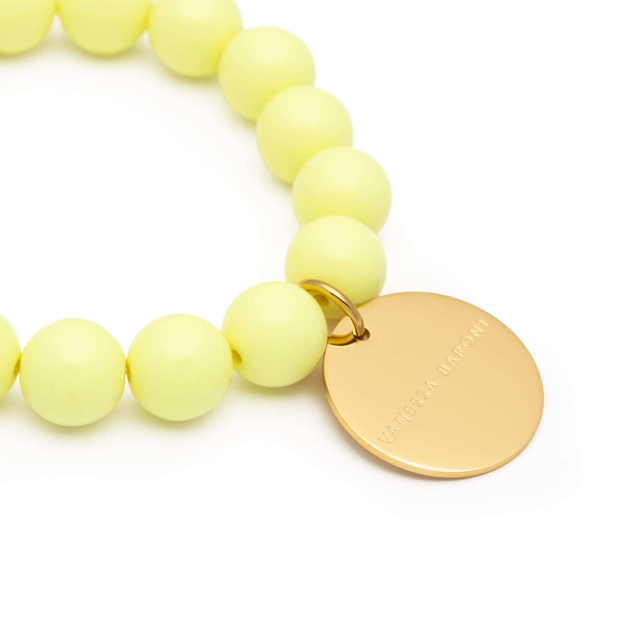 Mini Beads Flex Bracelet Butter Yellow
