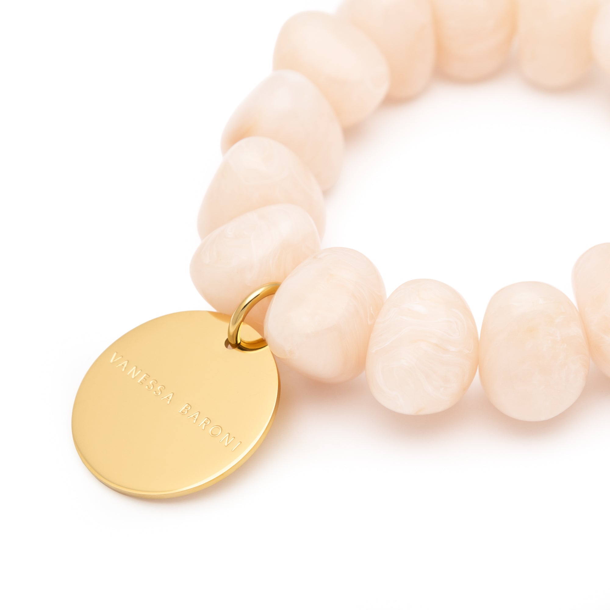 Stone Flex Bracelet Latte Marble