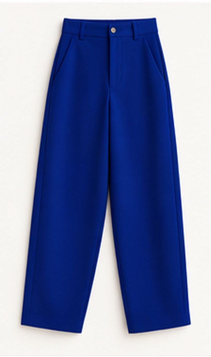 Pantalon Barrel Bleu