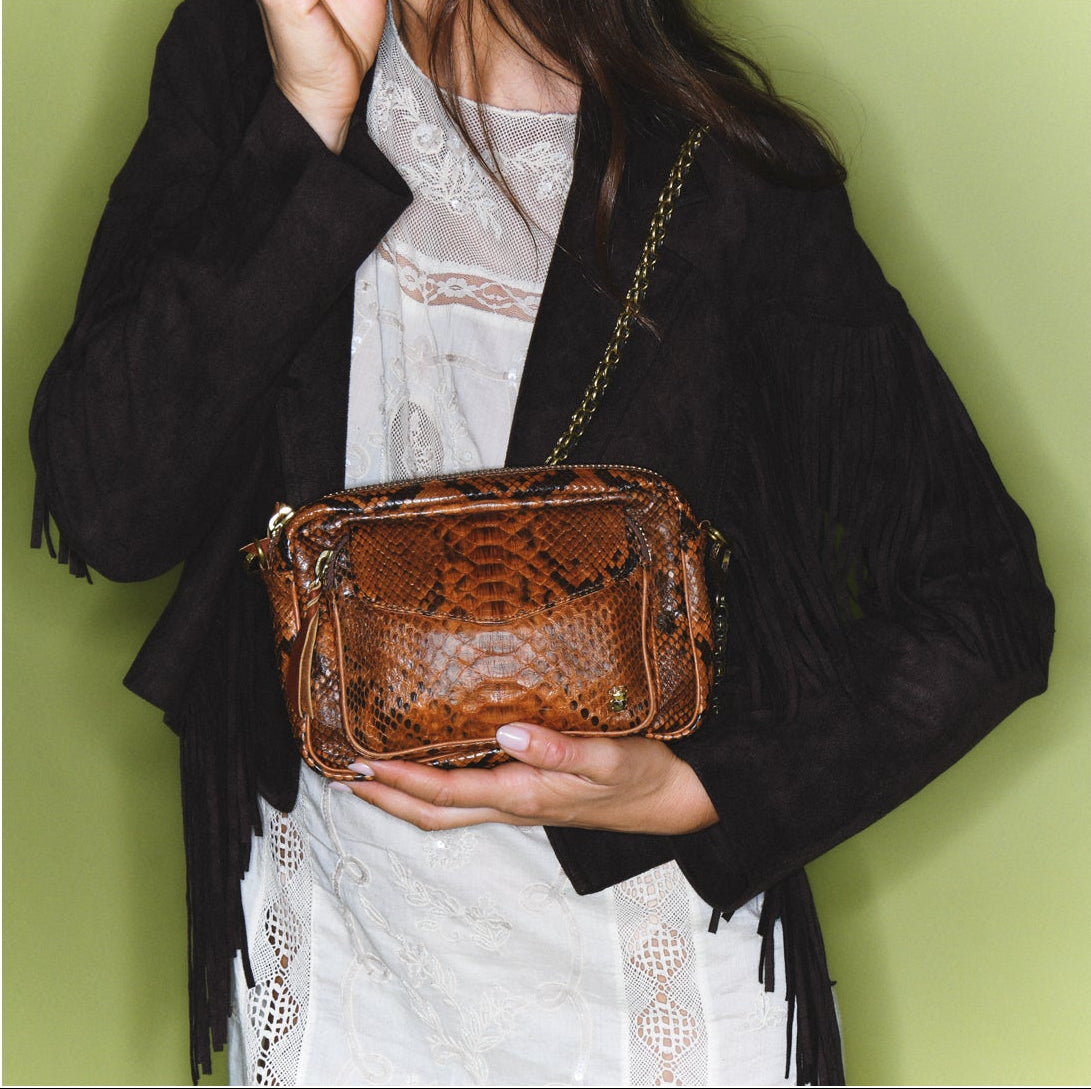 Sac Charly Python Moka